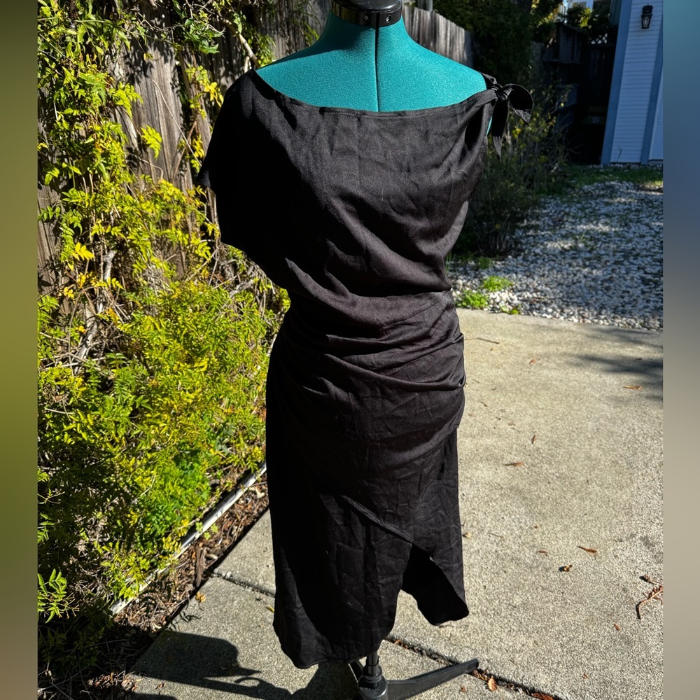 NWOT SHEIN Black Asymmetrical Dress